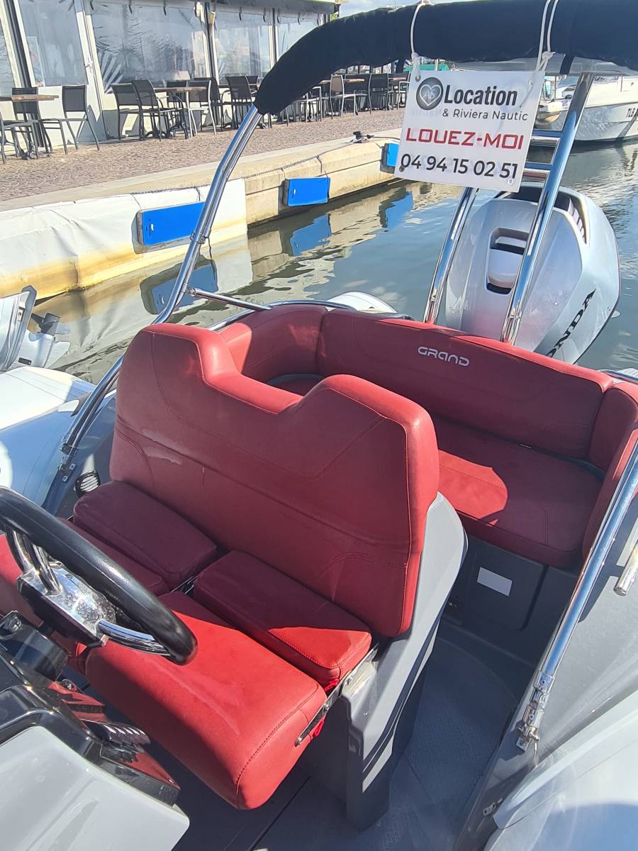 Vente bateau occasion semi rigide Grand Golden line G580 équipé d'un moteur Honda 115 cv à La Londe les Maures dans le Var