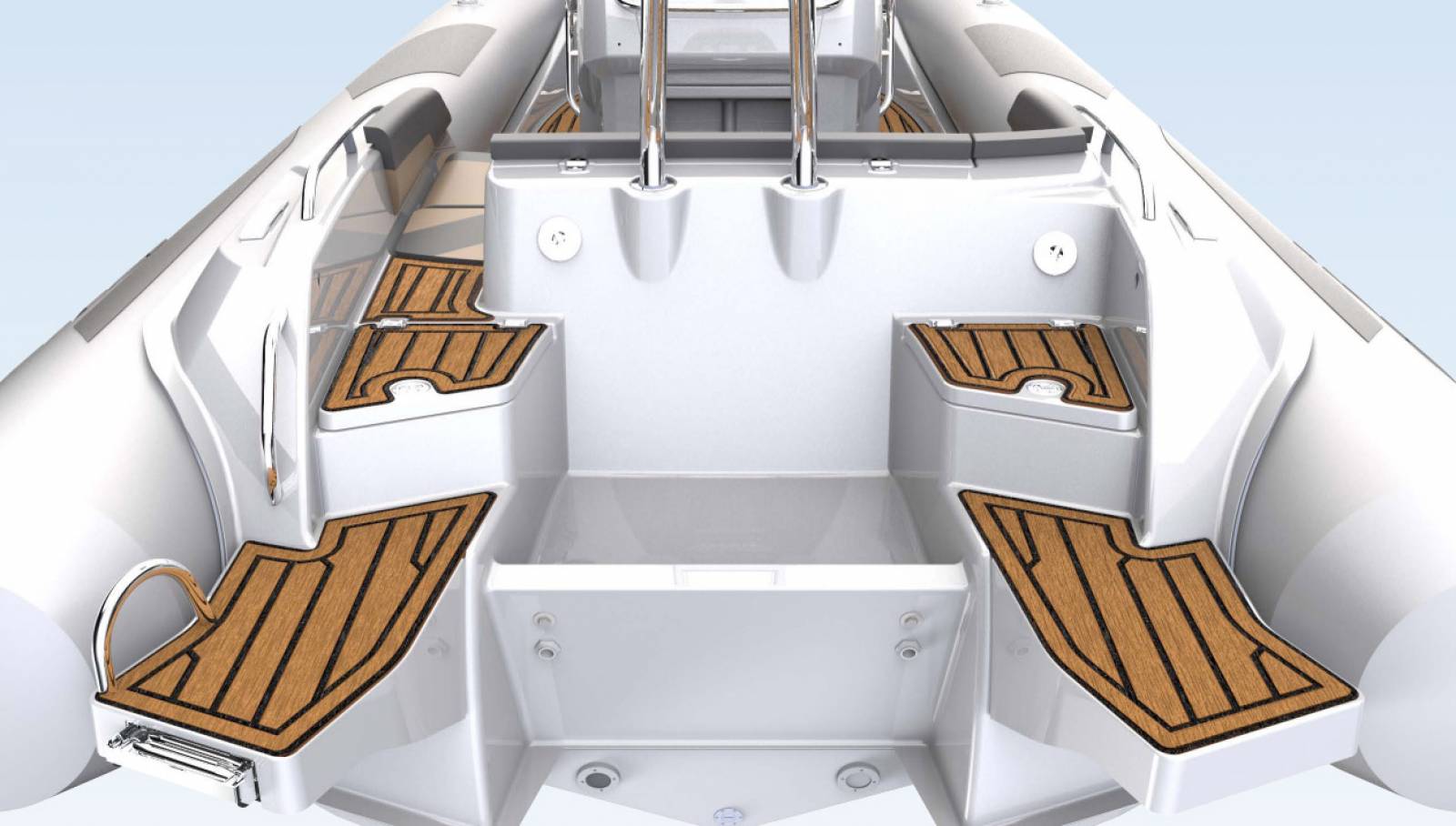 Semi rigide GRAND BOATS Golden Line G750 Hypalon ou PVC, équipé de moteur Honda