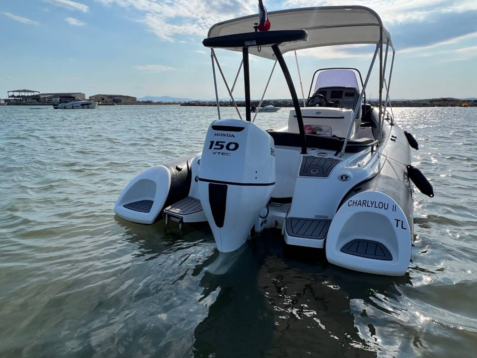 Vente occasion Grand Golden line G650 équipé d'un moteur Honda 150 cv à La Londe les Maures à côté de Toulon